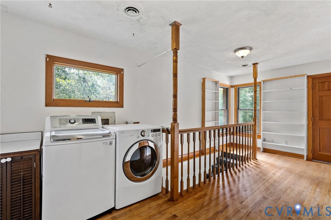 5809 Cold Harbor Road, Mechanicsville, VA 23111 Main house laundry, interior basement access stairwell