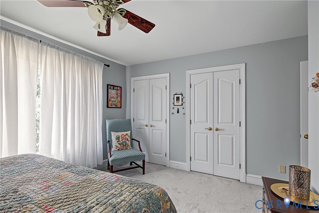 3131 Stony Point Road, #B, Richmond, VA 23235 Recessed lighting, ceiling fan, and carpeted flooring