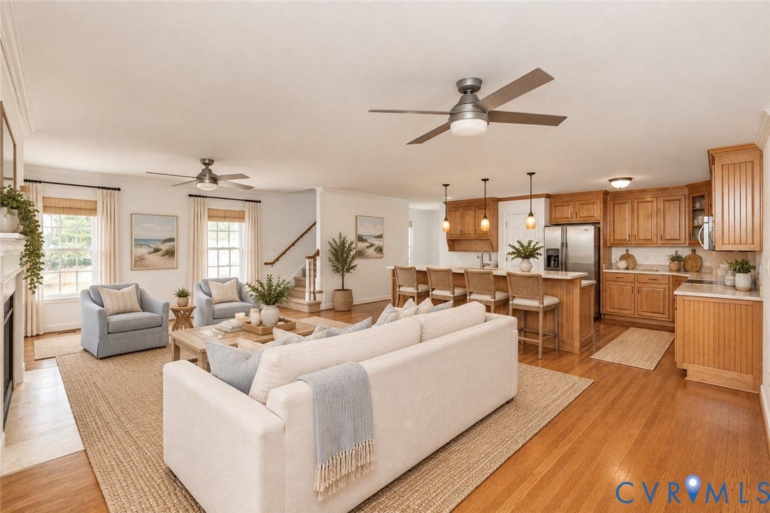 17 Freeman Drive, Freeman Gardens, Poquoson, VA 23662 VIRTUALLY STAGED FOR INSPIRATION PURPOSES