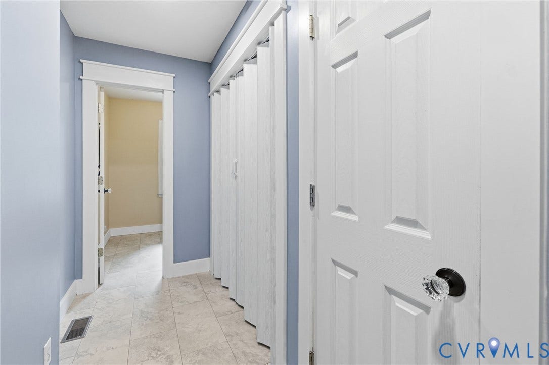 Pantry, laundry room, new tile floor