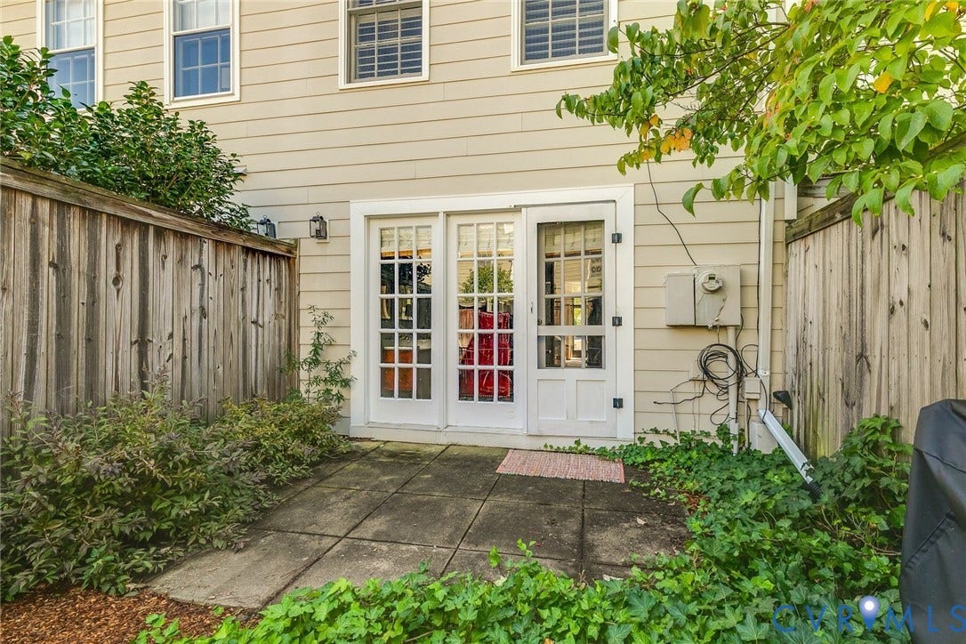 Private rear garden