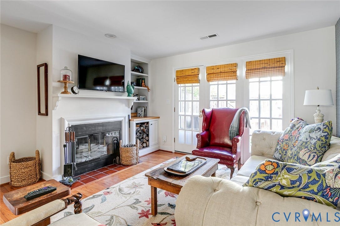 French doors add natural light