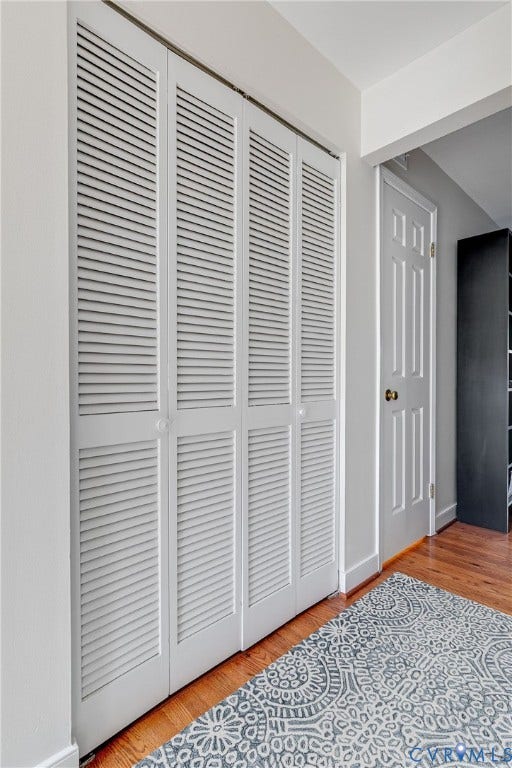 Laundry tucked in hall closet