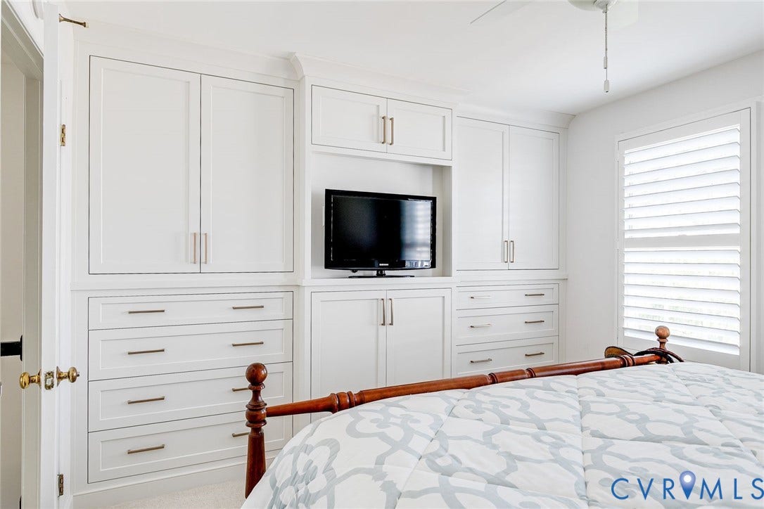 Custom cabinetry across entire wall