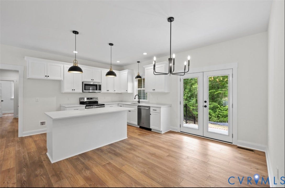 Open-concept kitchen