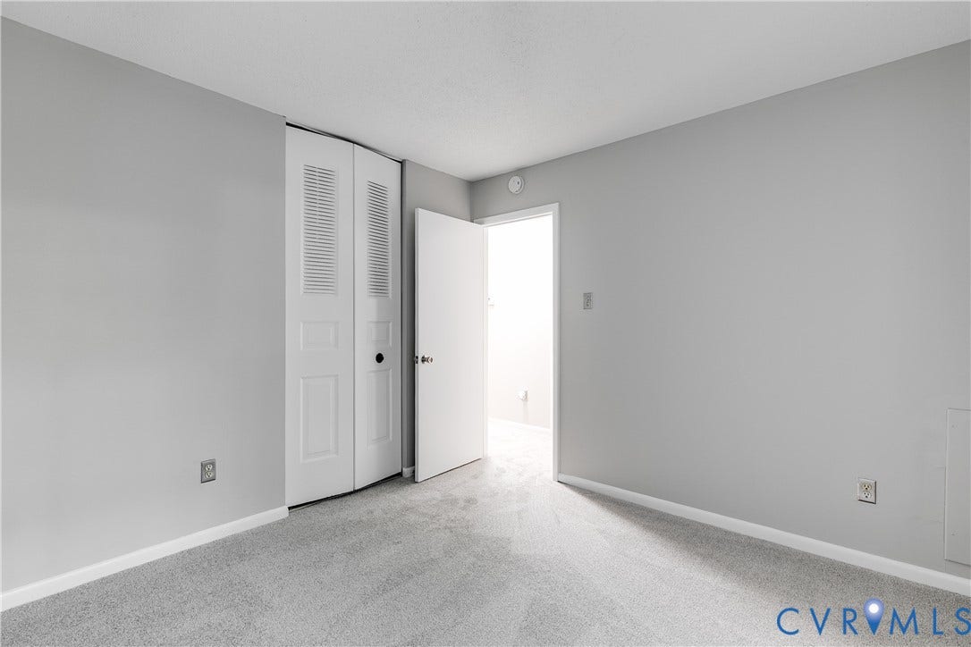 Entrance to one of two first floor bedrooms.