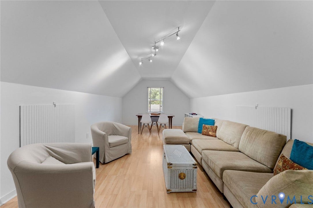 606 Westham Woods Drive, Tuckahoe, Henrico, VA 23229 Vaulted ceilings, wood-finish flooring, recessed window, and track lighting