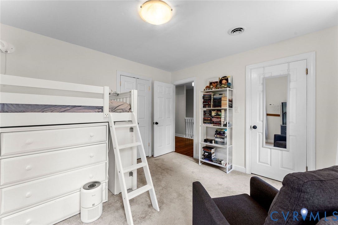 606 Westham Woods Drive, Tuckahoe, Henrico, VA 23229 Recessed lighting, light-toned carpeting, and a white paneled door
