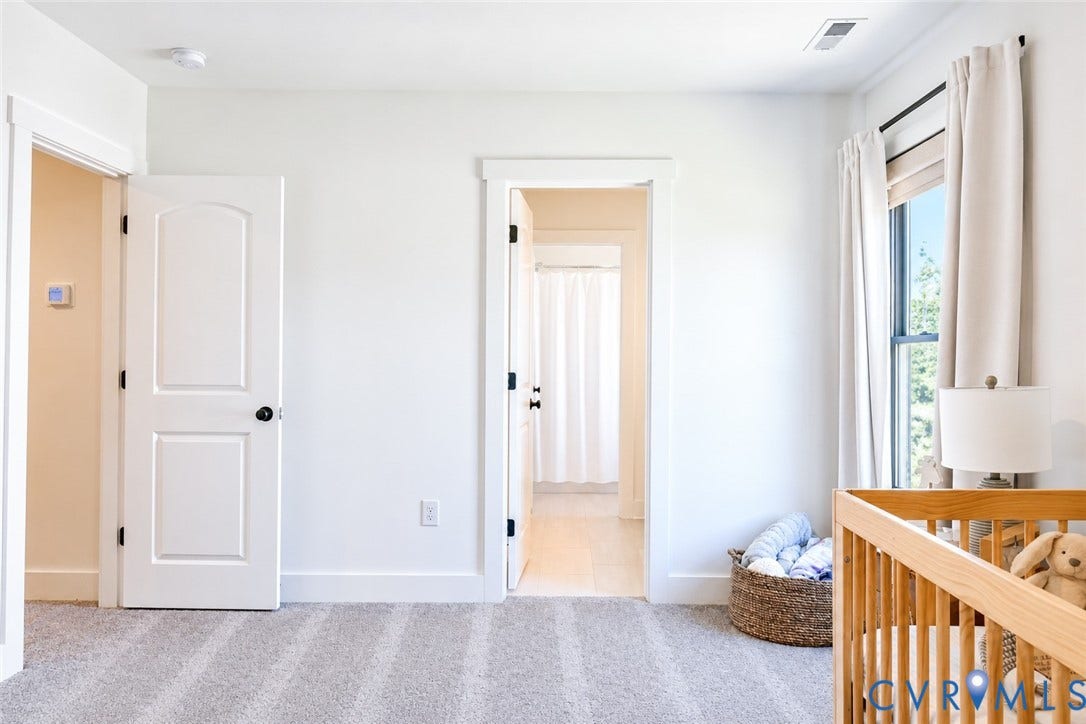 6265 Bushnell Drive, Rochambeau Estates, New Kent, VA 23124 Light gray carpeted flooring