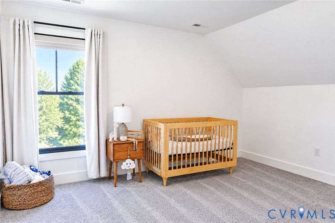 6265 Bushnell Drive, Rochambeau Estates, New Kent, VA 23124 Wall-to-wall carpeting and a large window with vertical blinds