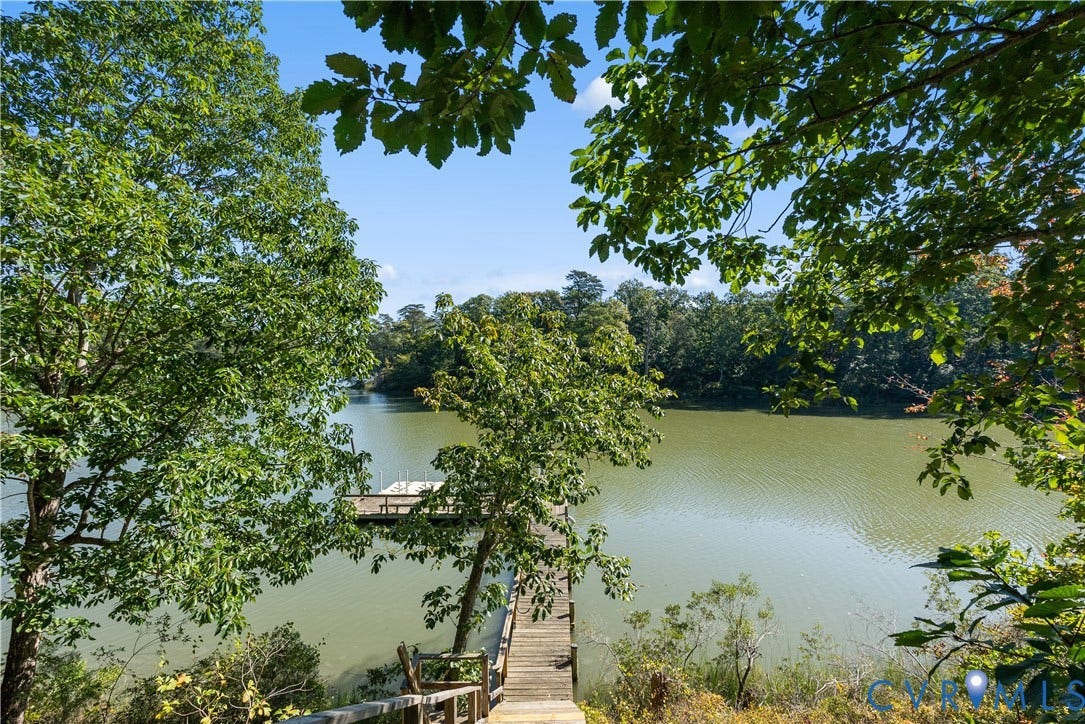Private dock with direct water access