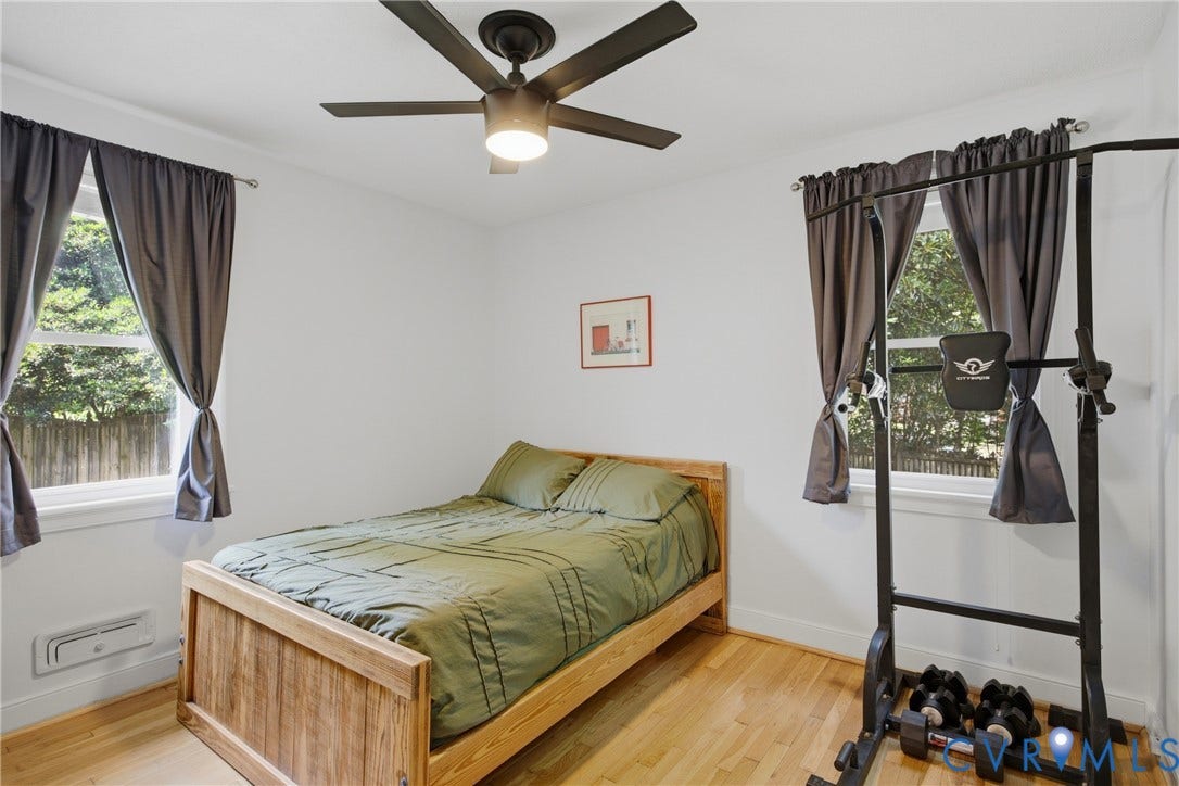 Hardwood Flooring & ceiling fan