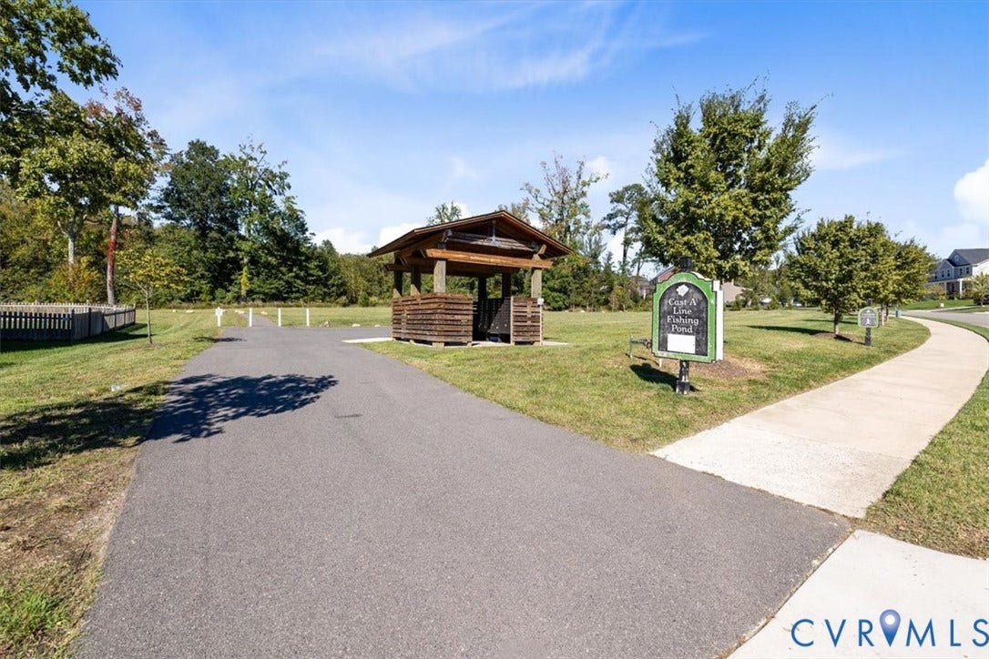 9129 Spring Green Loop, Mechanicsville, VA 23116 Walking trail to the fishing pond