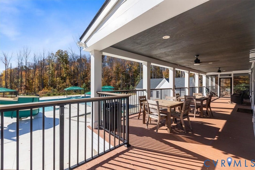 9129 Spring Green Loop, Mechanicsville, VA 23116 Clubhouse area overlooking the pool