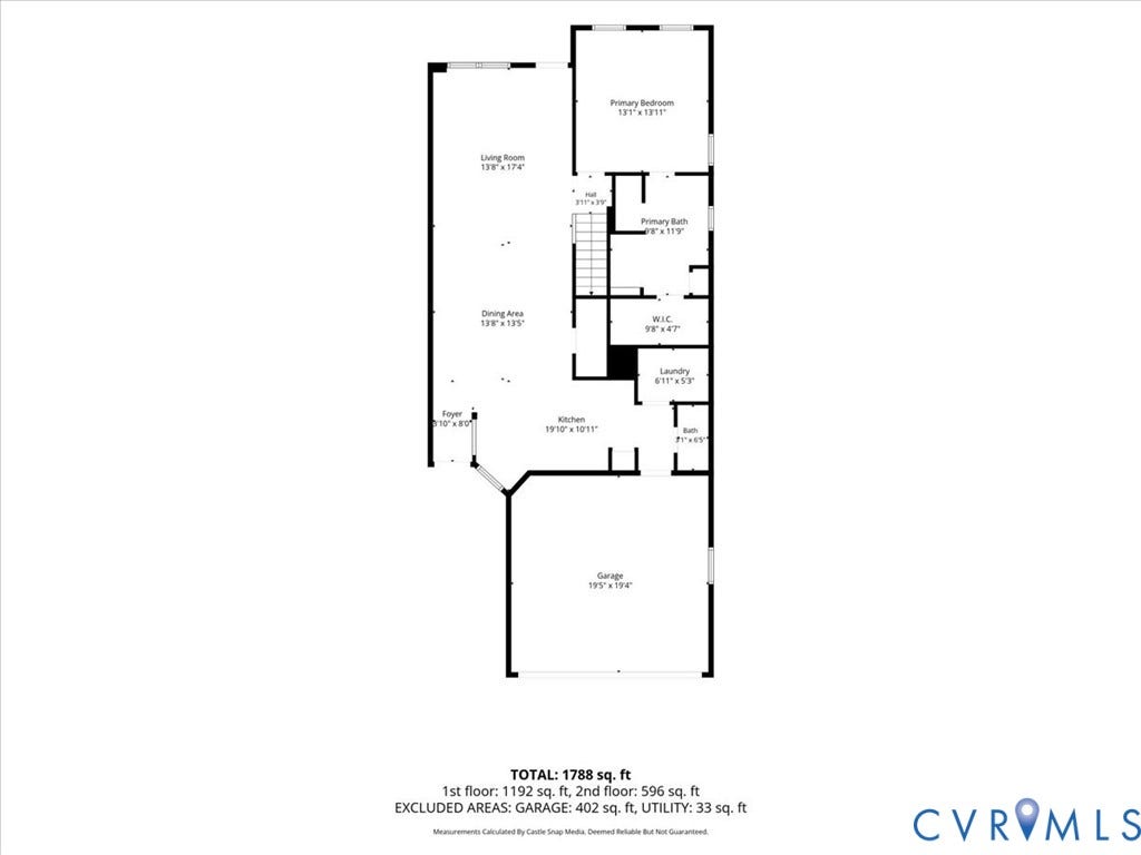 9129 Spring Green Loop, Mechanicsville, VA 23116 First floor and Garage