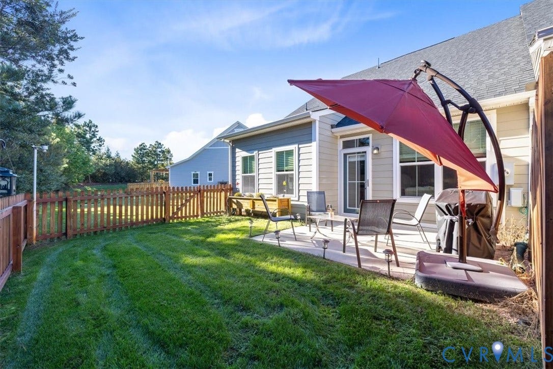 9129 Spring Green Loop, Mechanicsville, VA 23116 Fenced in backyard