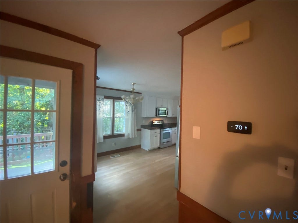 10700 Hunters Landing Court, Chesterfield, VA 23832 From living room looking into dining area and kitchen