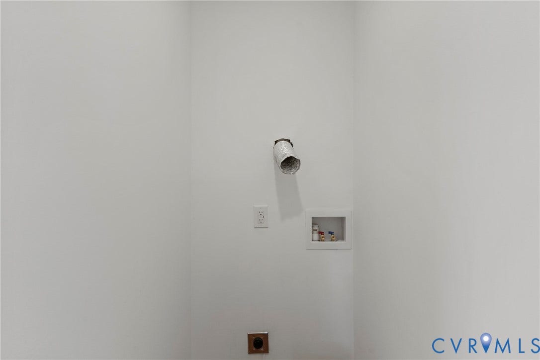 2601 Greenway Avenue, Lakeside, Henrico, VA 23228 Dedicated utility area featuring a recessed wall box, dedicated electrical outlet, and vent ducting