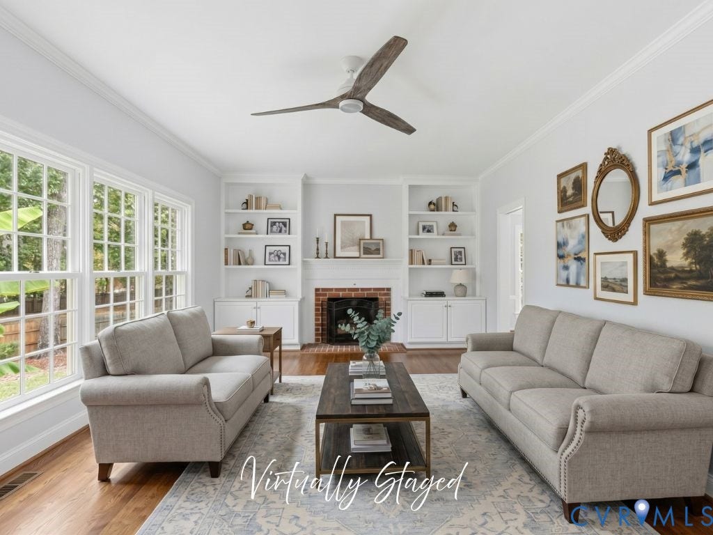 Living Room Virtually Staged