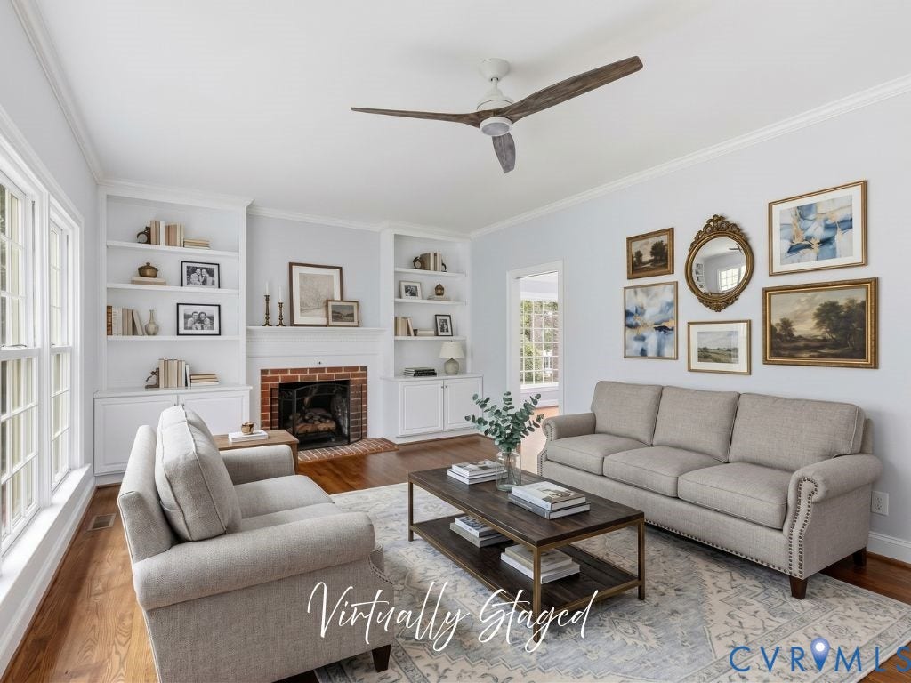 Living Room Virtually Staged
