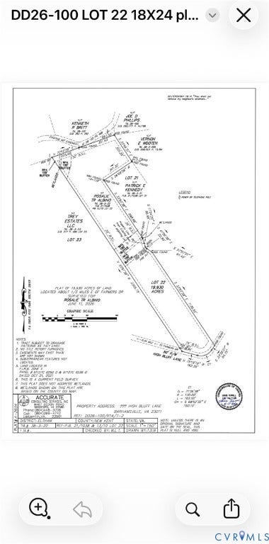 Property photo for 0 High Bluff Lane, Barhamsville, VA