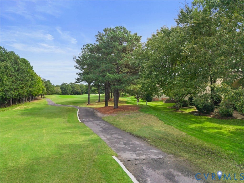 12126 Club Commons Drive, Club Commons, Glen Allen, VA 23059 Expansive green spaces with mature trees and paved pathways