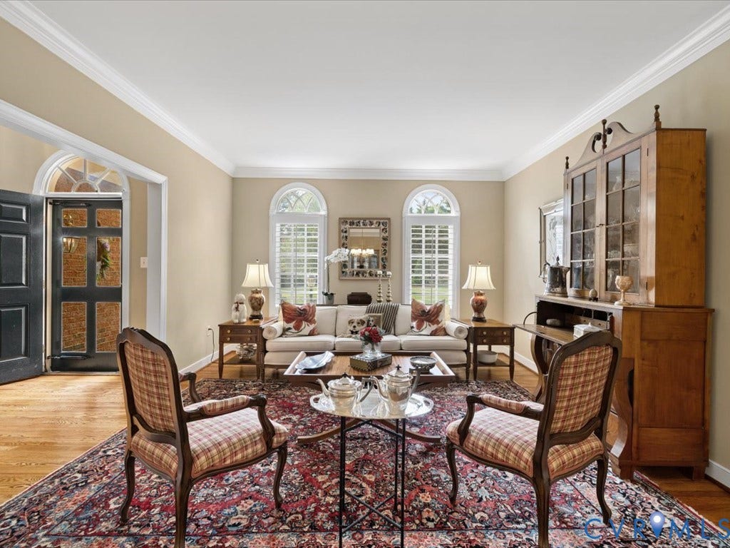 12126 Club Commons Drive, Club Commons, Glen Allen, VA 23059 Hardwood flooring, arched transom window, crown molding, and plantation shutters