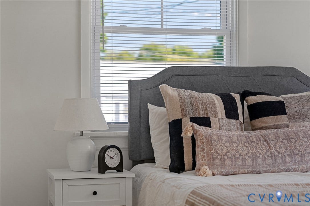 5304 Gillespie Avenue, Henrico, VA 23228 Window with horizontal blinds and white trim