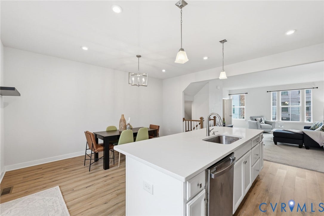 This is open concept living at its best.