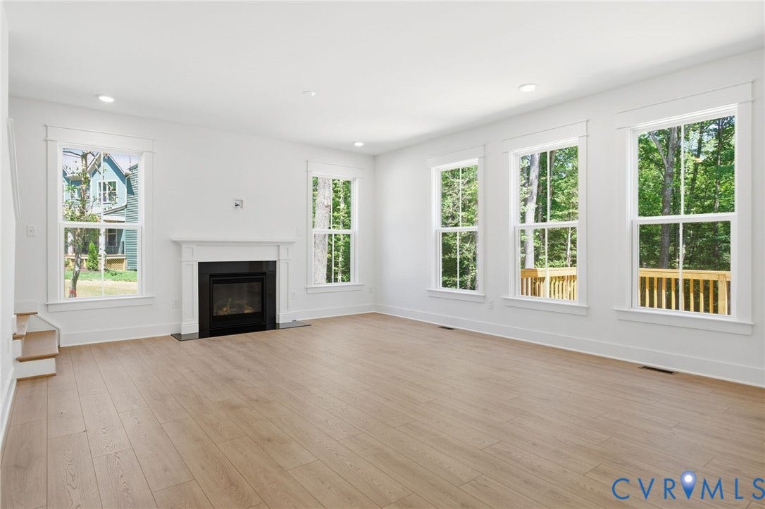 Shows optional fireplace