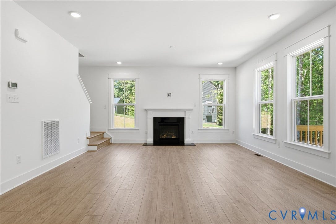 Shows optional fireplace