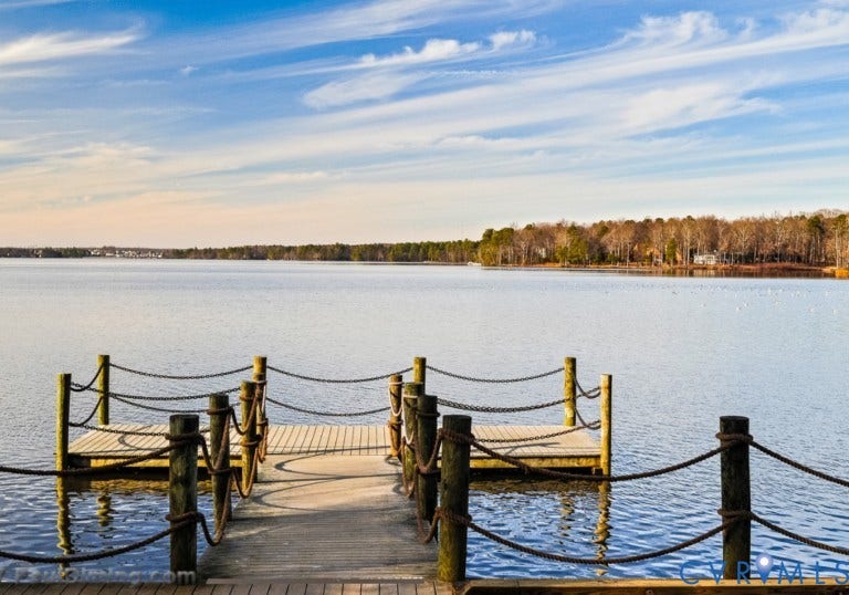 Community Dock to access Swift Creek Reservoir.