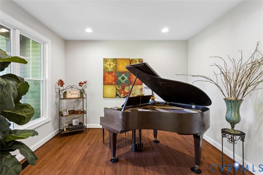 9013 Old Holly Road, Southhampton, Richmond, VA 23235 Hardwood flooring, recessed lighting, and white trim work