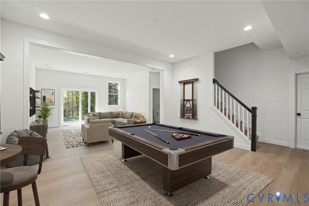 5190 Bemiss Road, Richmond, VA 23234 Virtually Staged Gameroom/Basement