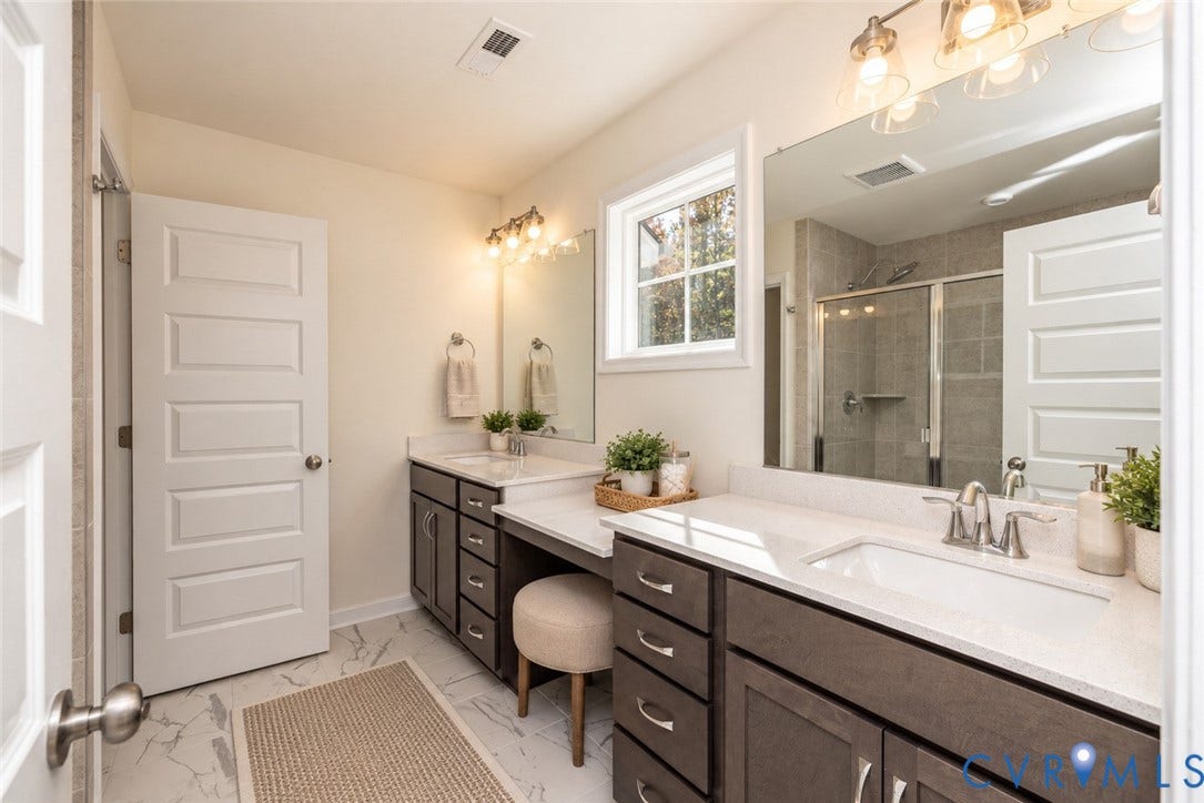 Virtually Staged primary ensuite  for inspiration
