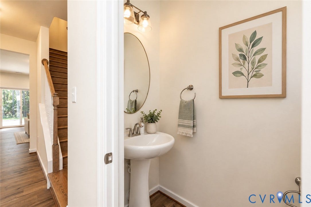 Virtually Staged half bath for inspiration