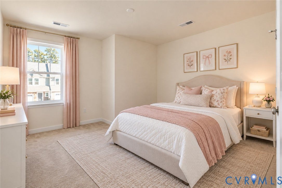 Virtually Staged bedroom 2  for inspiration