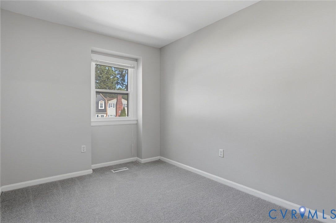 55 Dehaven Drive, Henrico, VA 23238 Neutral gray wall paint, white trim, and gray carpeting