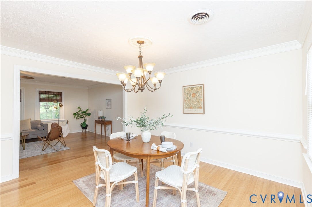 4104 Birchleaf Court, Chester, VA 23831 Bamboo flooring, chair rail molding
