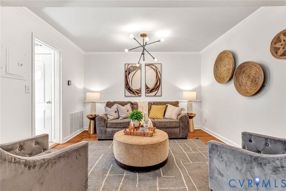 4520 Grove Avenue, #U5, Westhampton, Richmond, VA 23221 Recessed lighting, wood-finish flooring, and crown molding