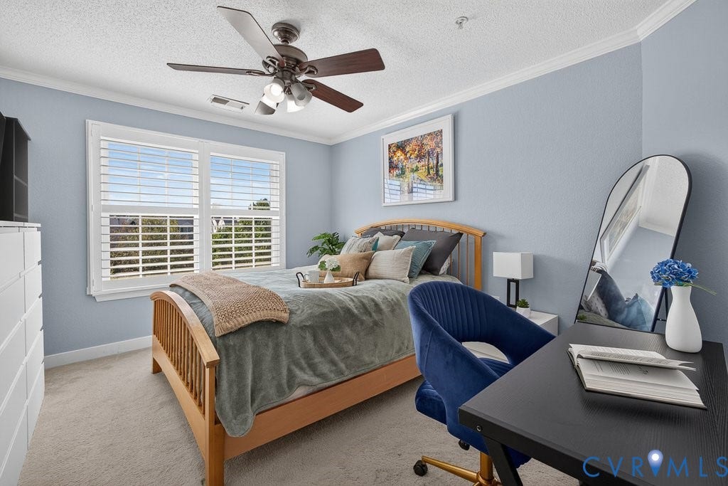 Plantation shutters, walk in closet