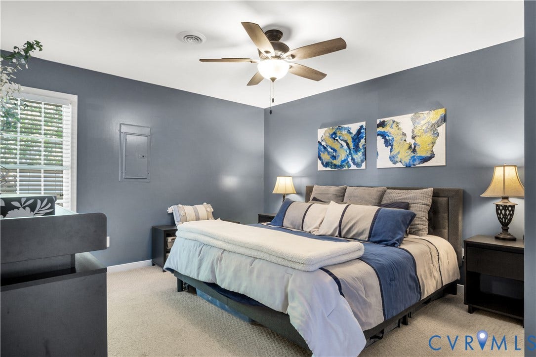 2724 Glen Point Circle, Henrico, VA 23233 Ceiling fan with integrated lighting