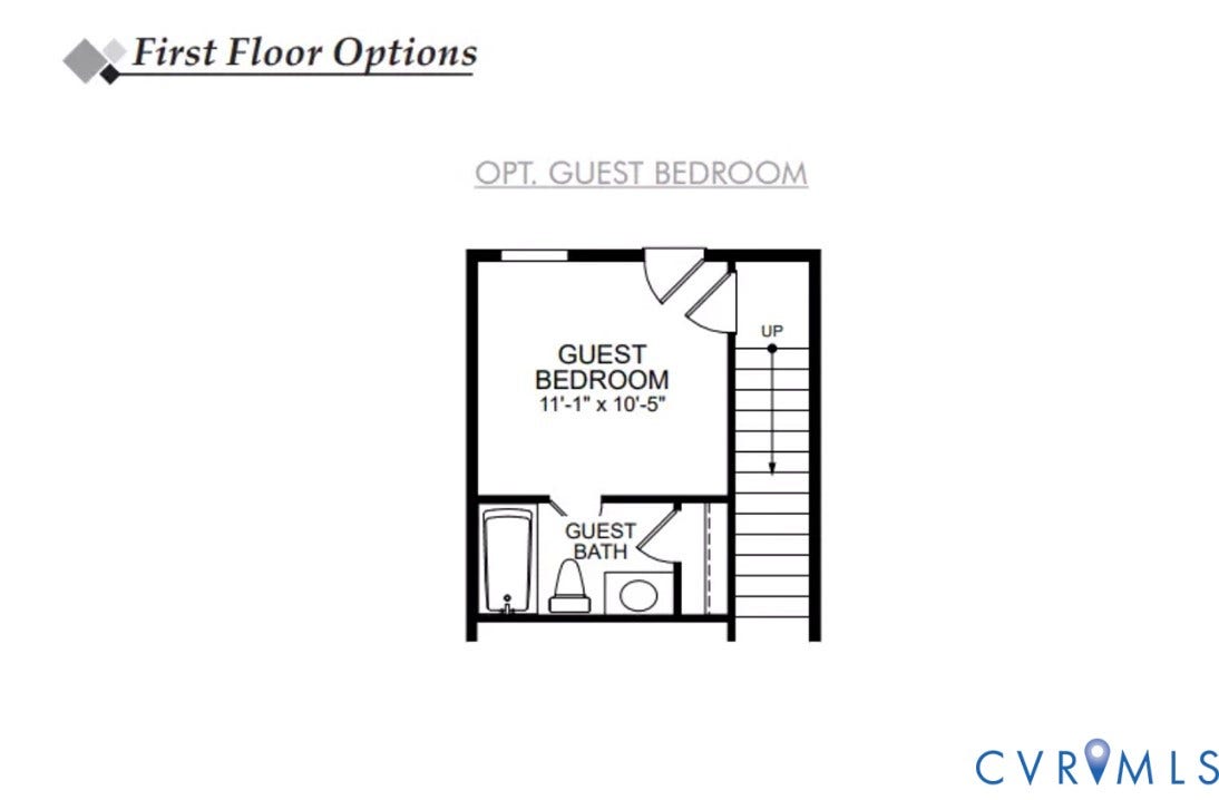 16342 Alexandria Court, Hampton Ridge At Hampton Park, Moseley, VA 23832 First Floor Options