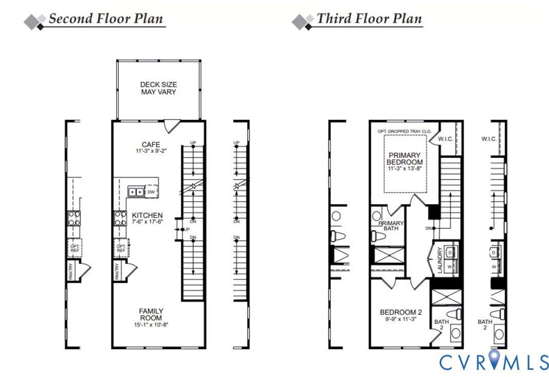 16342 Alexandria Court, Hampton Ridge At Hampton Park, Moseley, VA 23832 Second & Third Floor