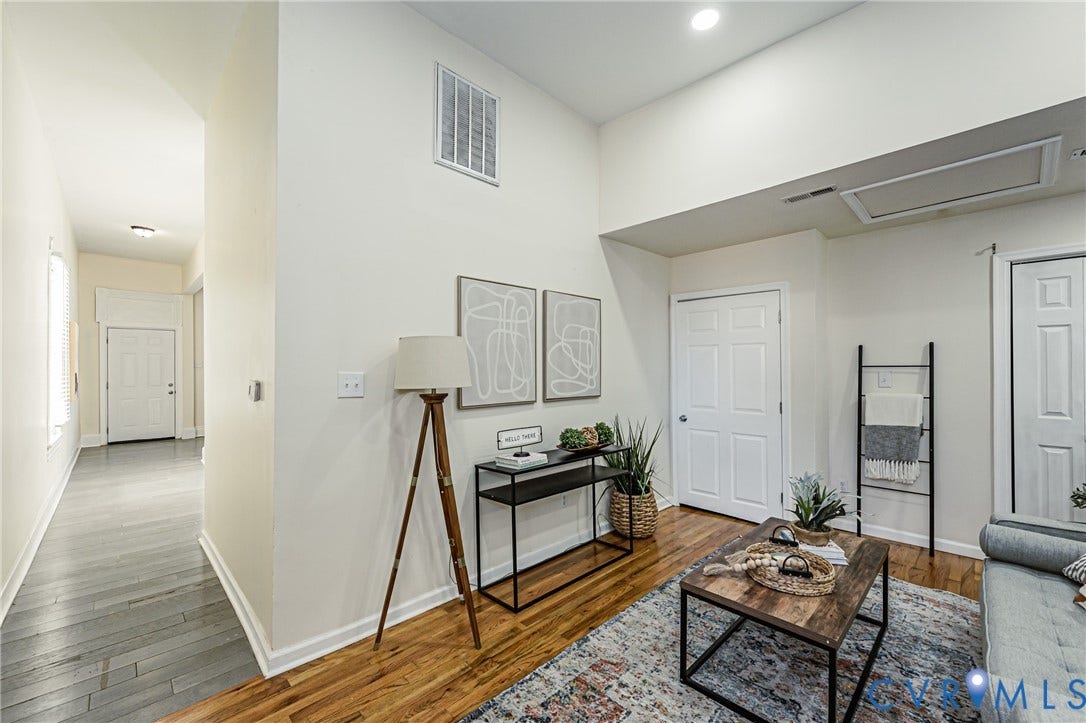 2011 Chicago Avenue, Richmond, VA 23224 High-ceiling interior featuring wood-finish flooring, recessed lighting, and multi-panel interior doors