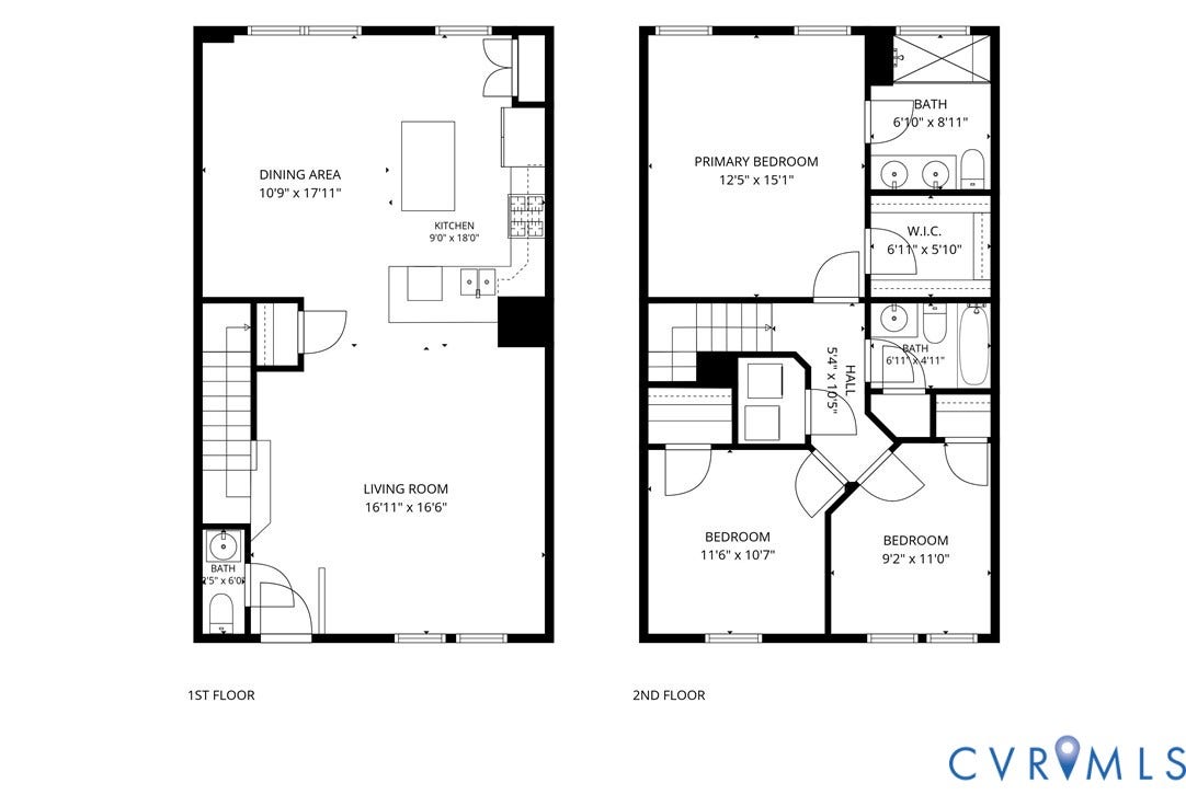5612 Riverside Heights Way, Richmond, VA 23225 Enjoy an open concept living area and private bedrooms tucked away on the top floor