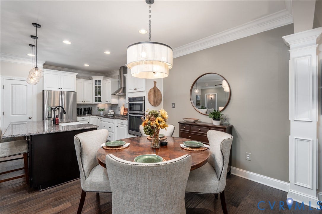 15412 Greenley Place, Hartridge At Harper's Mill, Chesterfield, VA 23832 A beautiful extension of the kitchen, the morning room offers a cheerful setting for casual dining.