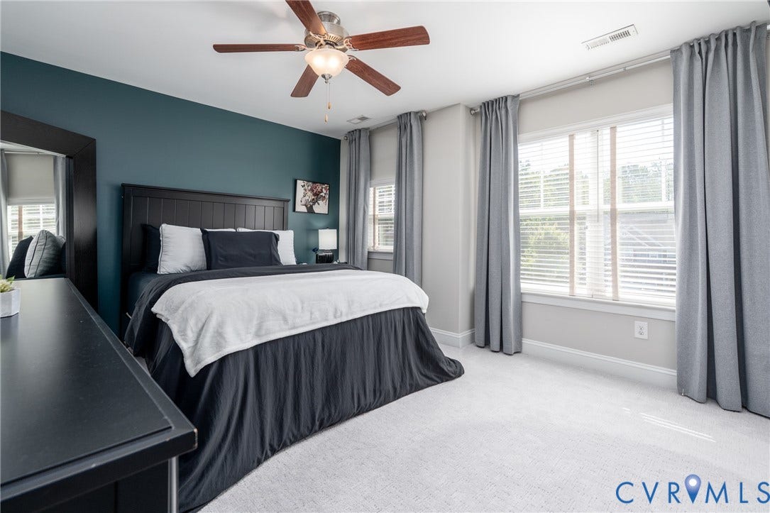 15412 Greenley Place, Hartridge At Harper's Mill, Chesterfield, VA 23832 A spacious bedroom with convenient access to the adjoining Jack-and-Jill bathroom.