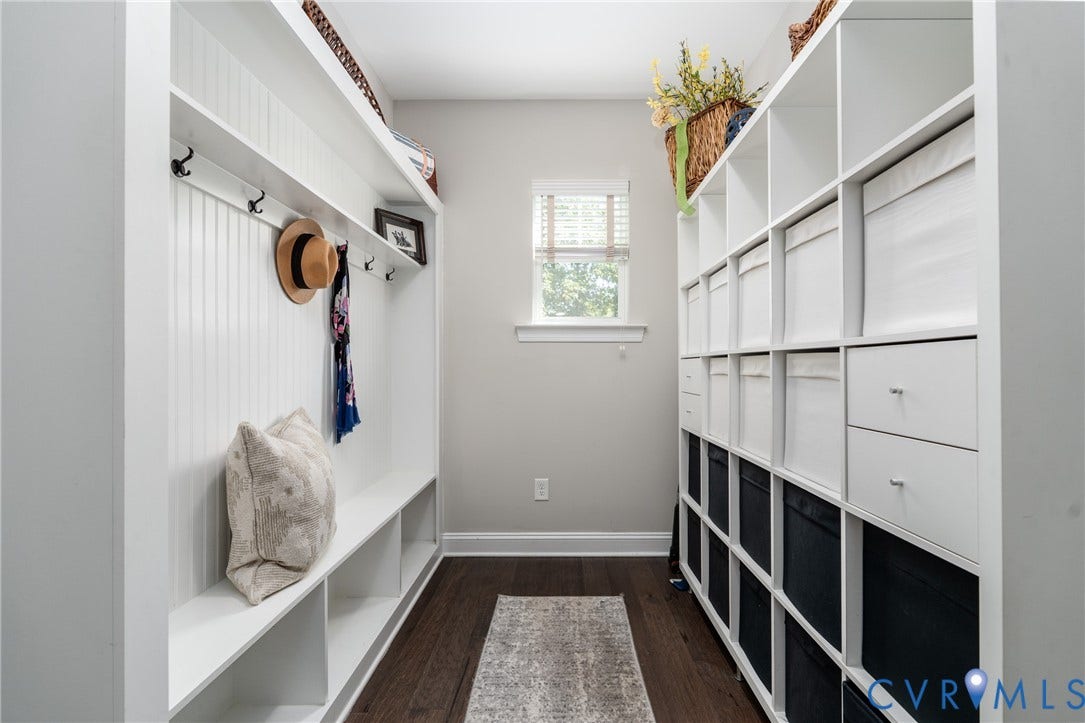 15412 Greenley Place, Hartridge At Harper's Mill, Chesterfield, VA 23832 The custom mudroom adds both character and practicality to the home's main level.