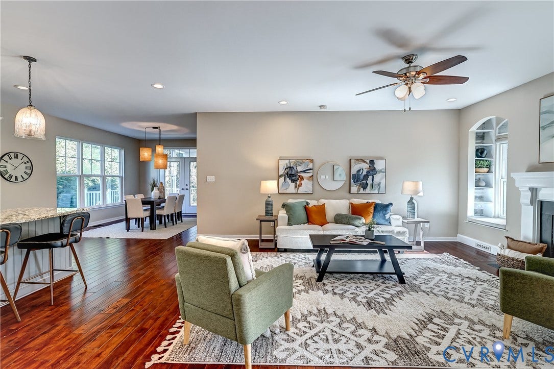 14800 Diamond Creek Terrace, Midlothian, VA 23113 The wood flooring produces elegance while the space creates the fun!